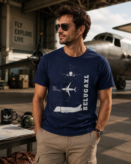 T-shirt Airbus Beluga XL – visuel 2