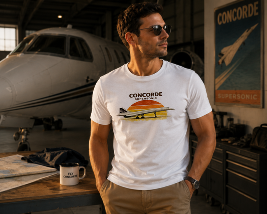 T-shirt Concorde Supersonic vintage – visuel 2