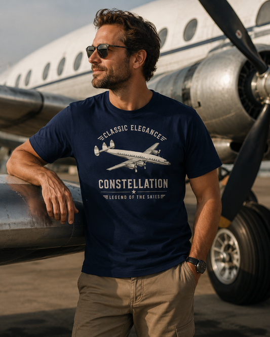T-shirt Lockheed Constellation vintage – visuel 2