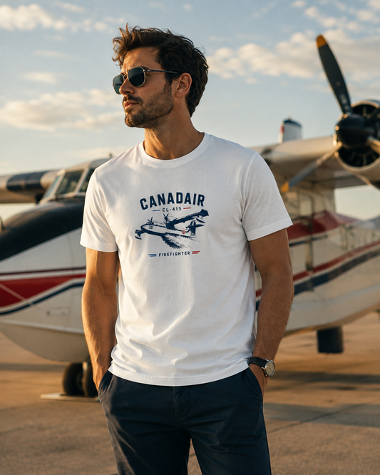 T-shirt Aviation Fire Fighter France – Coton biologique ?✈️