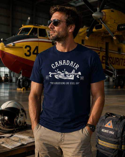 T-shirt Canadair CL-415 bombardier d'eau – visuel 2