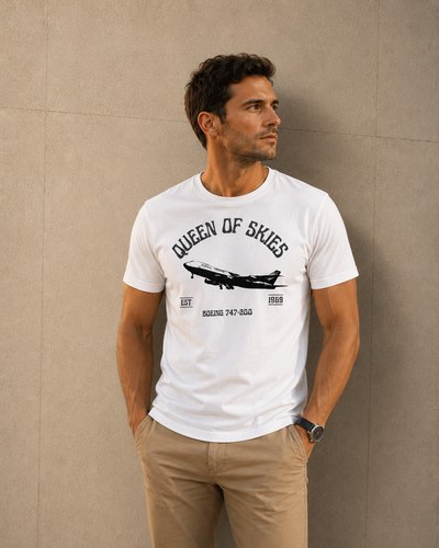 T-shirt bio Boeing 747-200 Queen of the Skies – La Chaîne Aéro