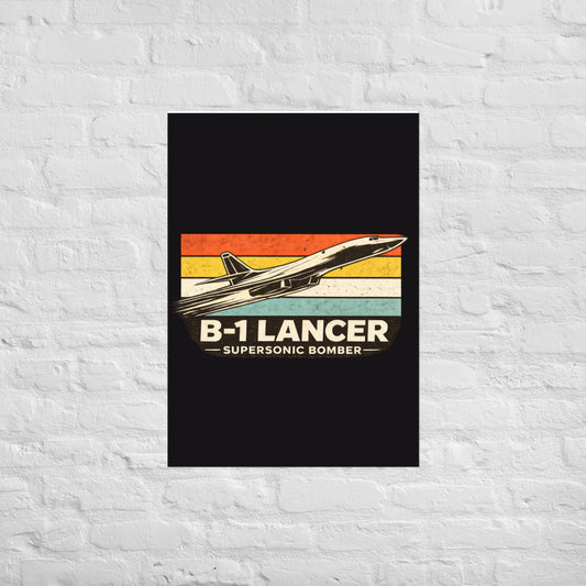 Poster B-1B Lancer rétro vintage – visuel 2