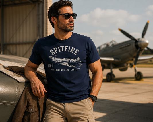T-shirt Spitfire légende du ciel – visuel 2